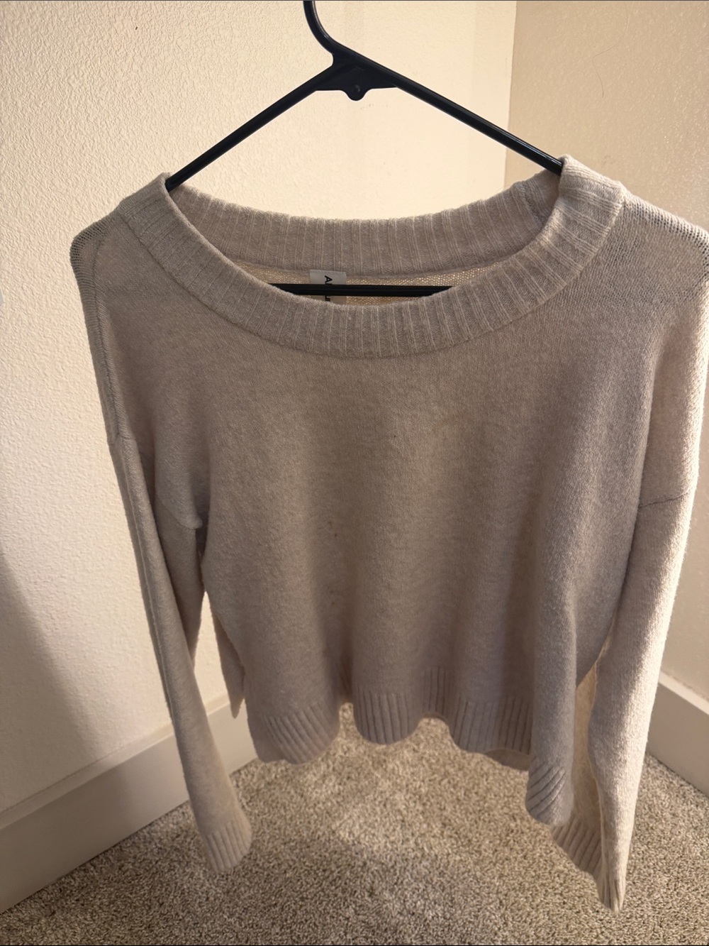 Abound Crewneck Sweater in Light Beige